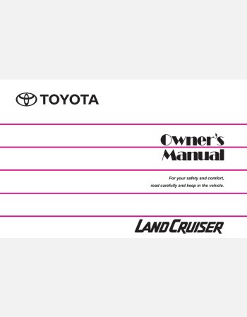 toyota land cruiser 70 series 2021-2022 owners manual in english